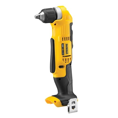 DEWALT DCD740N XJ Trapano ad Angolo, 2 velocità, in Scatola di Cartone Senza Batteria e Caricabatteria, Corpo Macchina : Fai da te