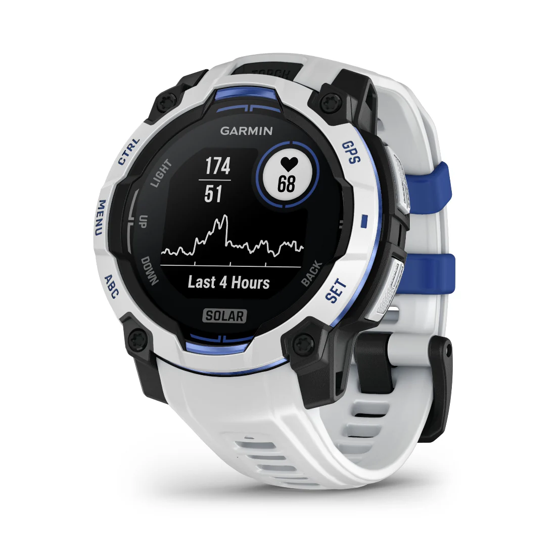 Orologio Garmin Instinct 3 solar 45mm 010-02934-03 Whitestone