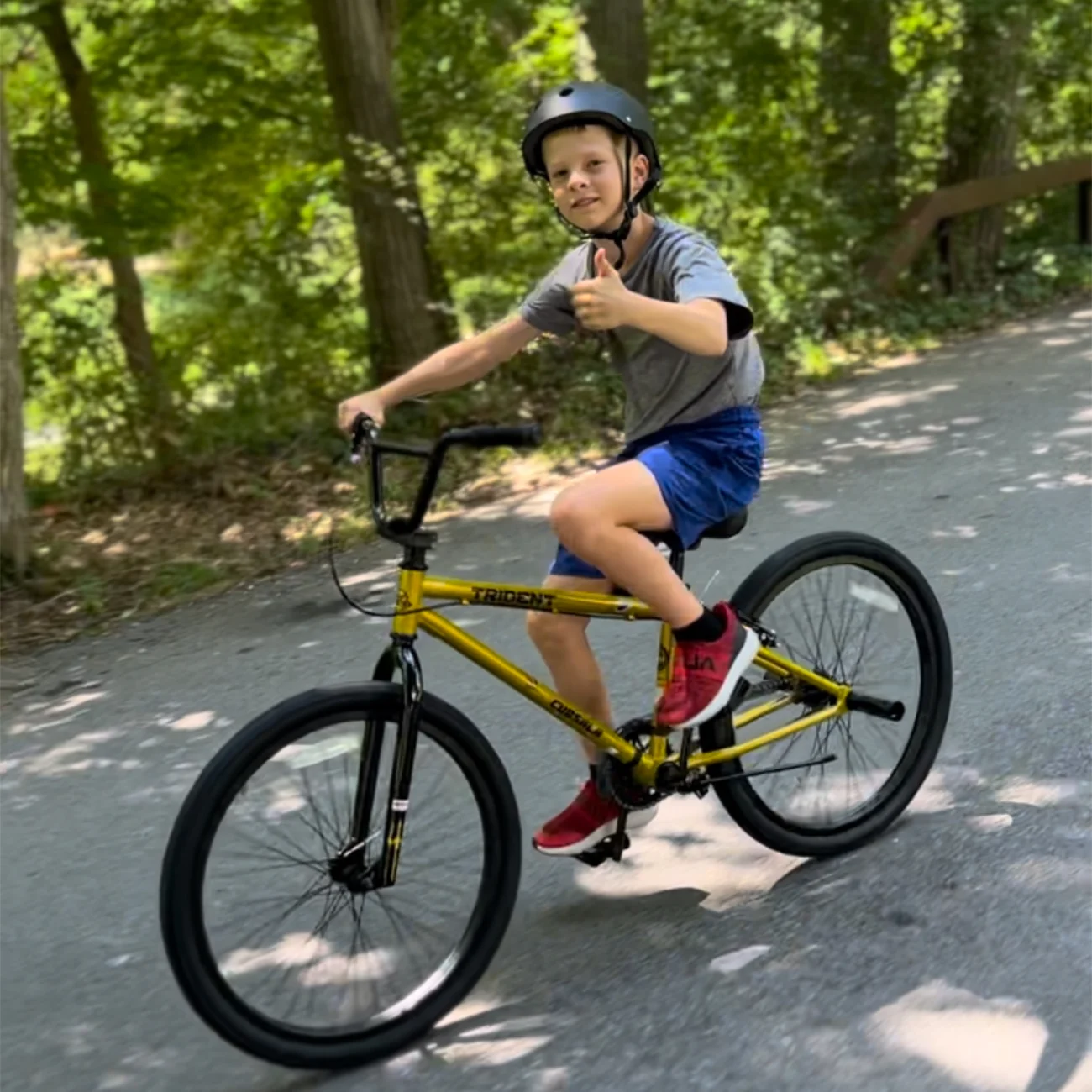 cubsala 24 Inch BMX Race Bike Trident Bicycles Beginner-Level to Advanced Riders with 2 Pegs Trick Cycling and Professional Riding, Black
