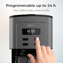 Cecotec Macchina da caffè a goccia Coffee 56 Time, 800W, Programma il tuo caffè