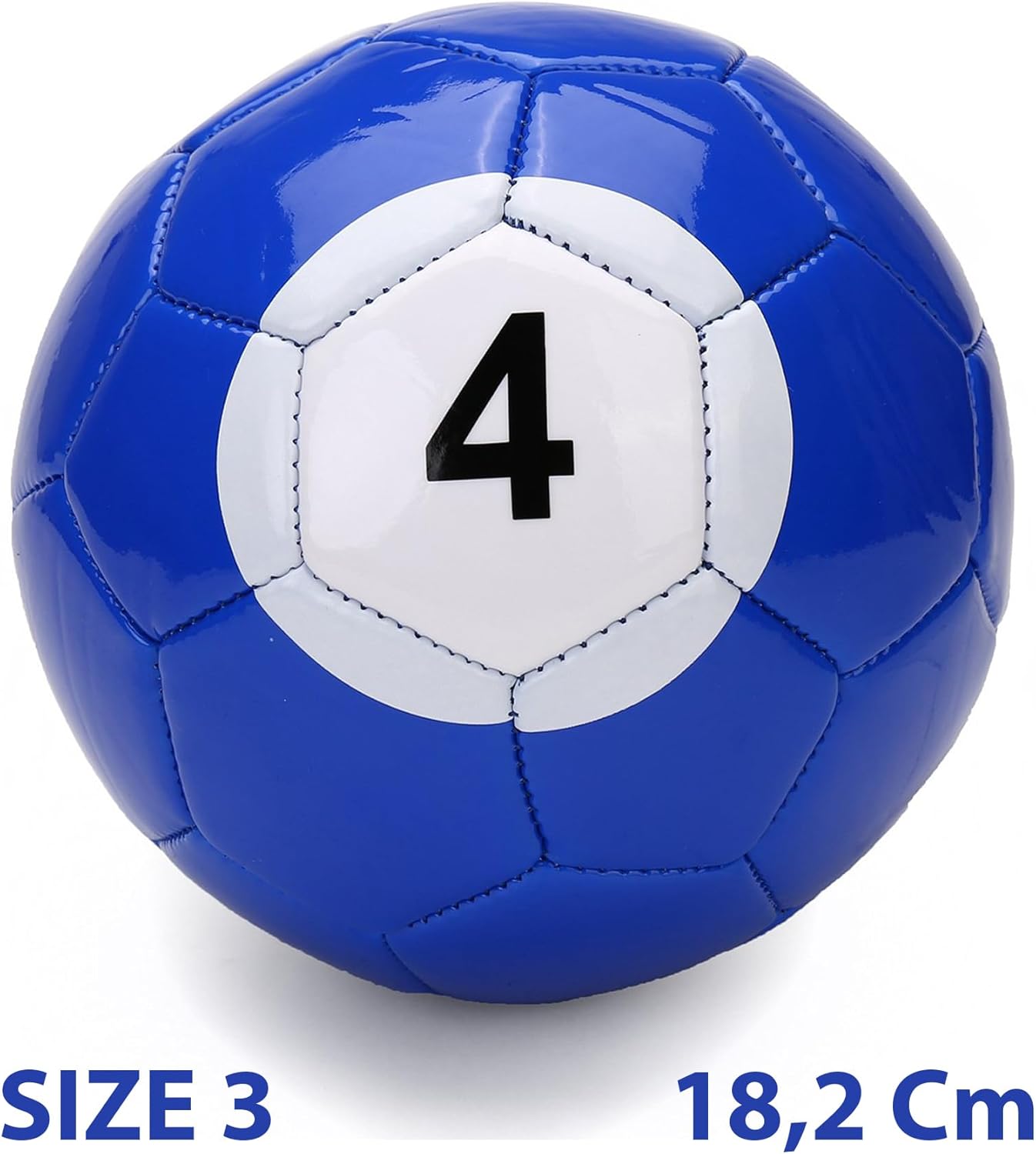 Fussball Billard: 16 stück Snook fußball Billard Größe 3 (18,2 cm) | Premium PU-Leder | Offizielle Bälle für Footpool/Sportartikel für Vereine & Events