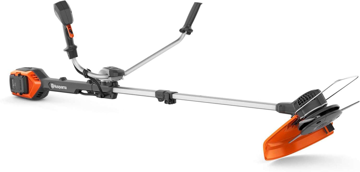 Husqvarna 220iR Akku-Rasentrimmer - 36V-Rasentrimmer mit bürstenlosem Motor, Boost-Modus, 36 cm Schnittbreite, Trimmerfaden und Kunststoff-Schneidklingen inkl. Tragegurt (inkl. Akku & Ladegerät)
