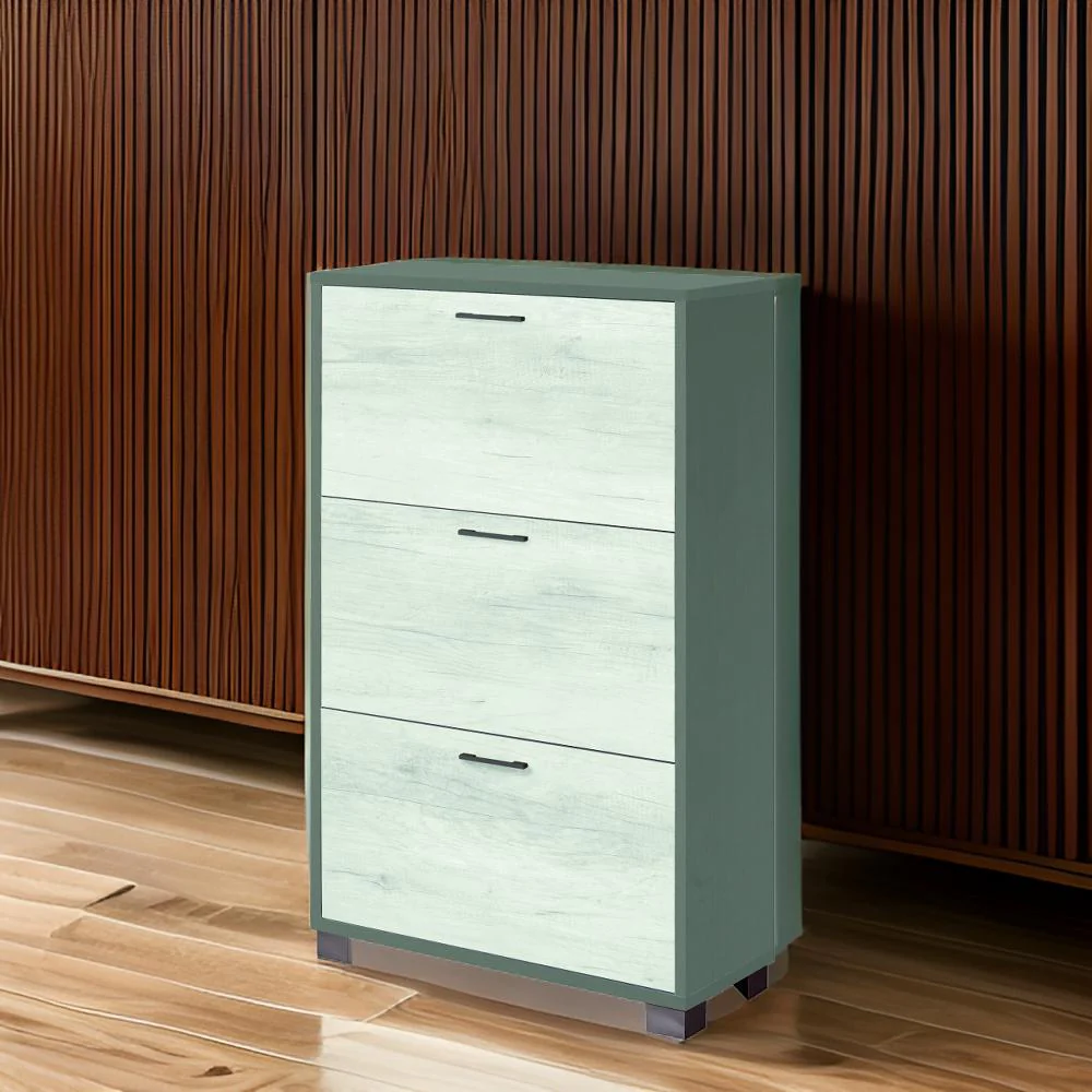 Scarpiera con ante per interno, elegante, resistente con montaggio facile 70 x 29 cm