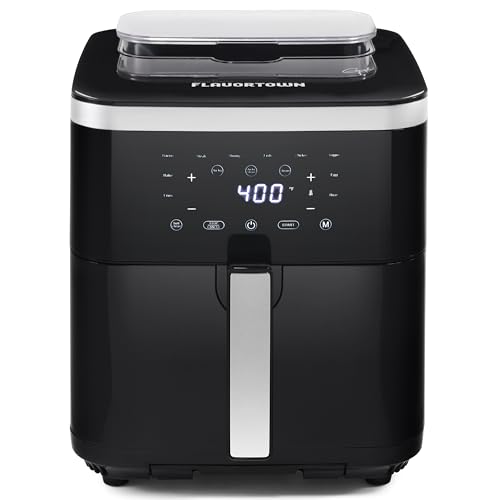 Guy Fieri's Flavortown 6.5 Quart Steam Air Fryer with Moisture Lock Technology – Programmable Steamer and Air Fryer Combination, Temperature Control, 10 Presets, 1700 Watts : Home & Kitchen