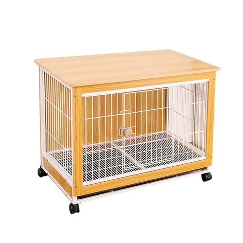 Grande Taglia Kennel cane Mobile Gabbia per cane in Metallo Legno Kennel cane Medio Piccolo Gabbia per Cani interno Gabbia per Cani di Piccolo Media Fino a 60 kg Elegante Recinto. (Color : Yellow, S : Amazon.it: Prodotti per animali domestici