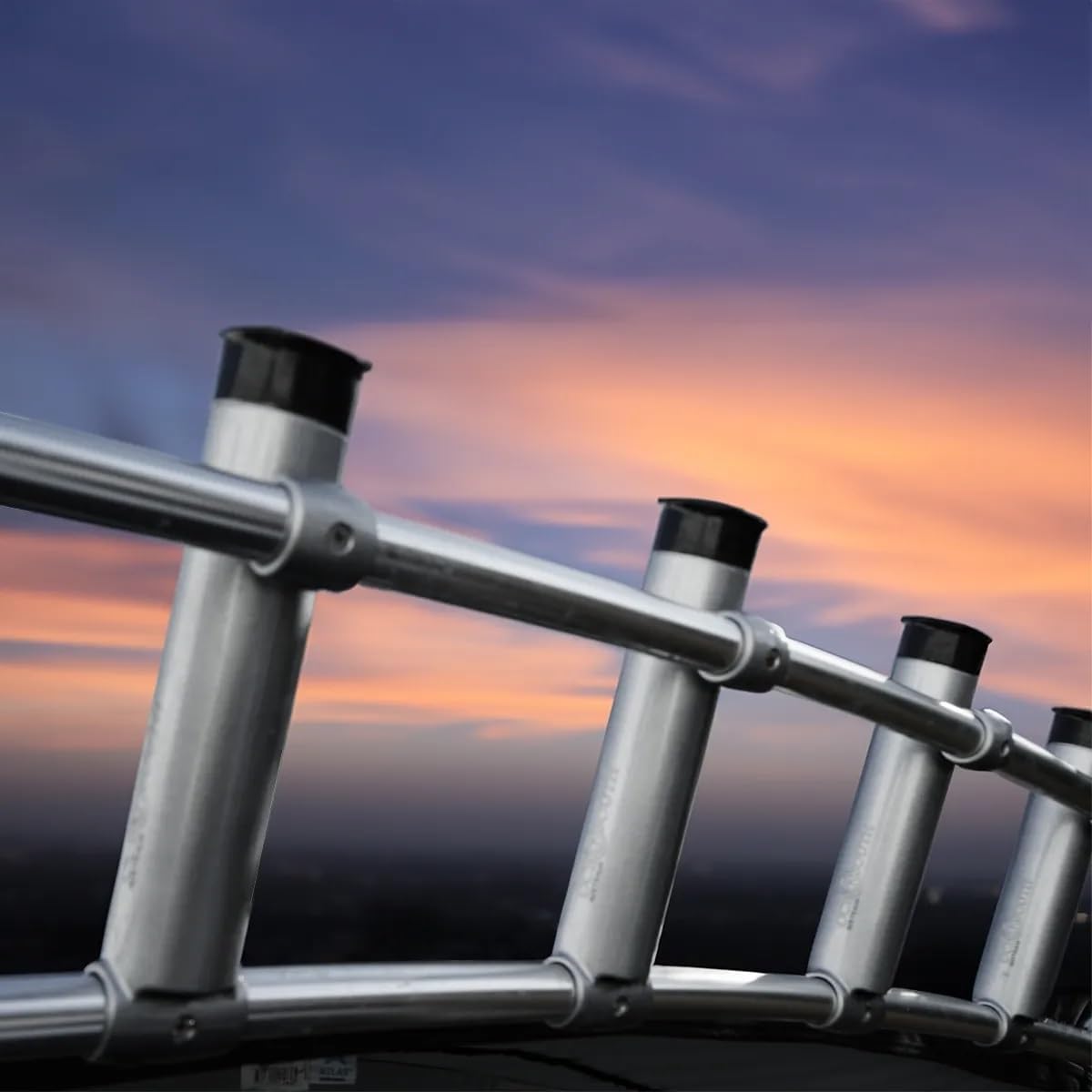 Oceansouth Angelrutenhalter CLAMP-ON Aluminium für Biminis
