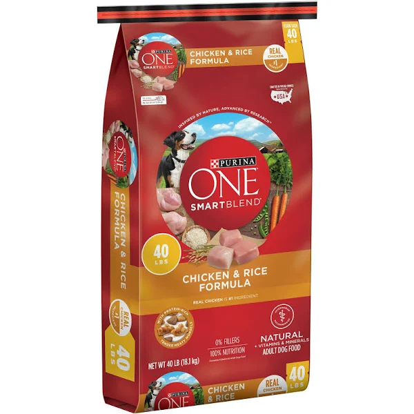 One Smartblend Dog Food, Chicken & Rice Formula, Adult, 40 Pounds   40 lb