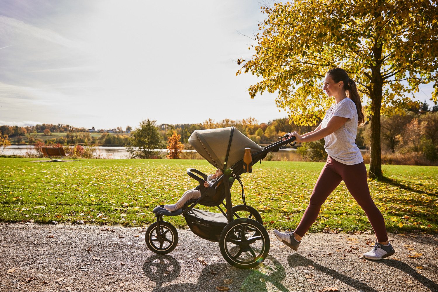Dreirad-Kinderwagen Runner 3, Jungle Green