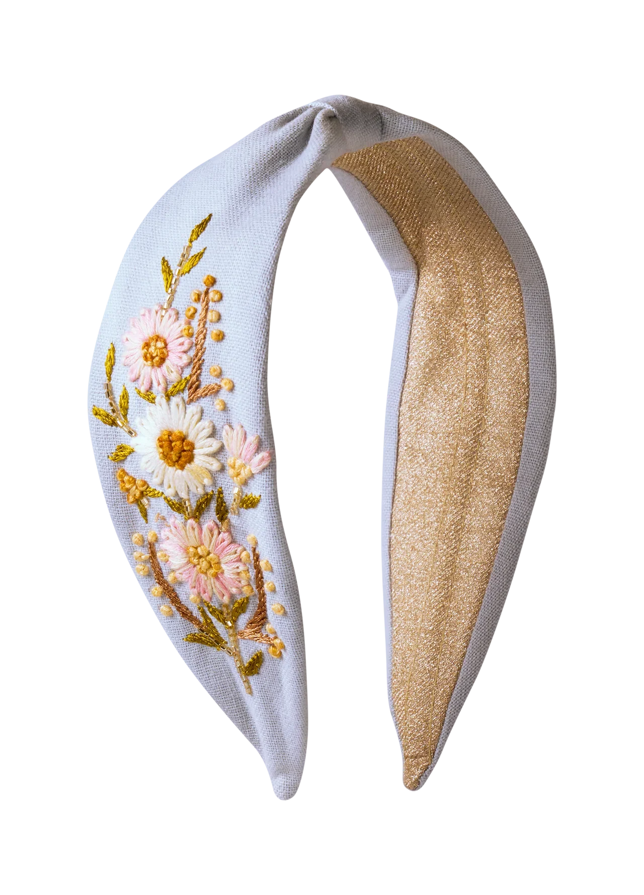 Powder Perfect Posie Headband , Powder Blue