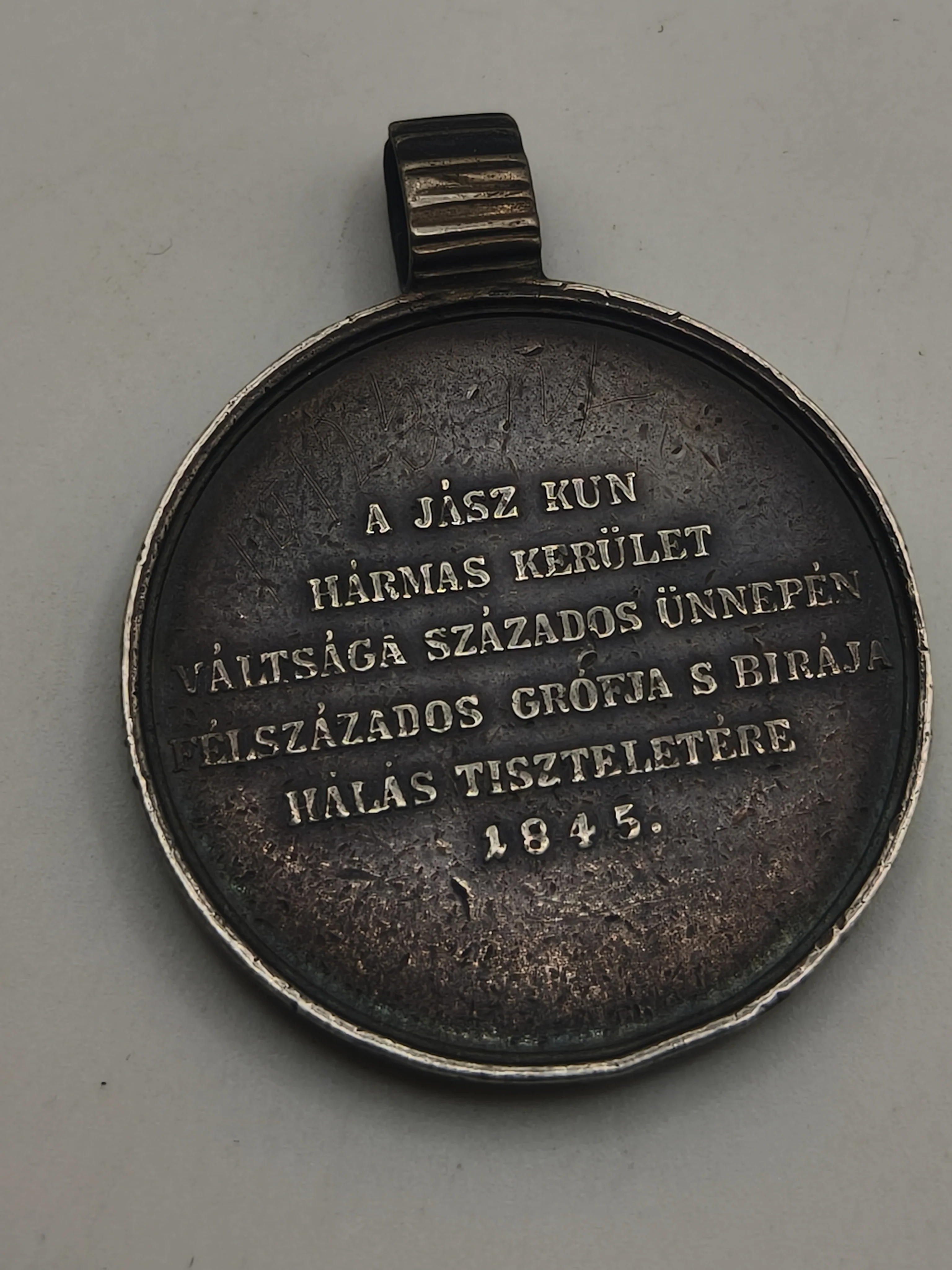 Hungarian silver commemorative medal minted in 1846. 50 anniversary Jose de Austria .