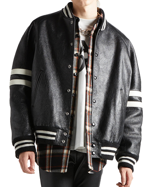 Men’s AW21 Homme Striped Bomber Jacket