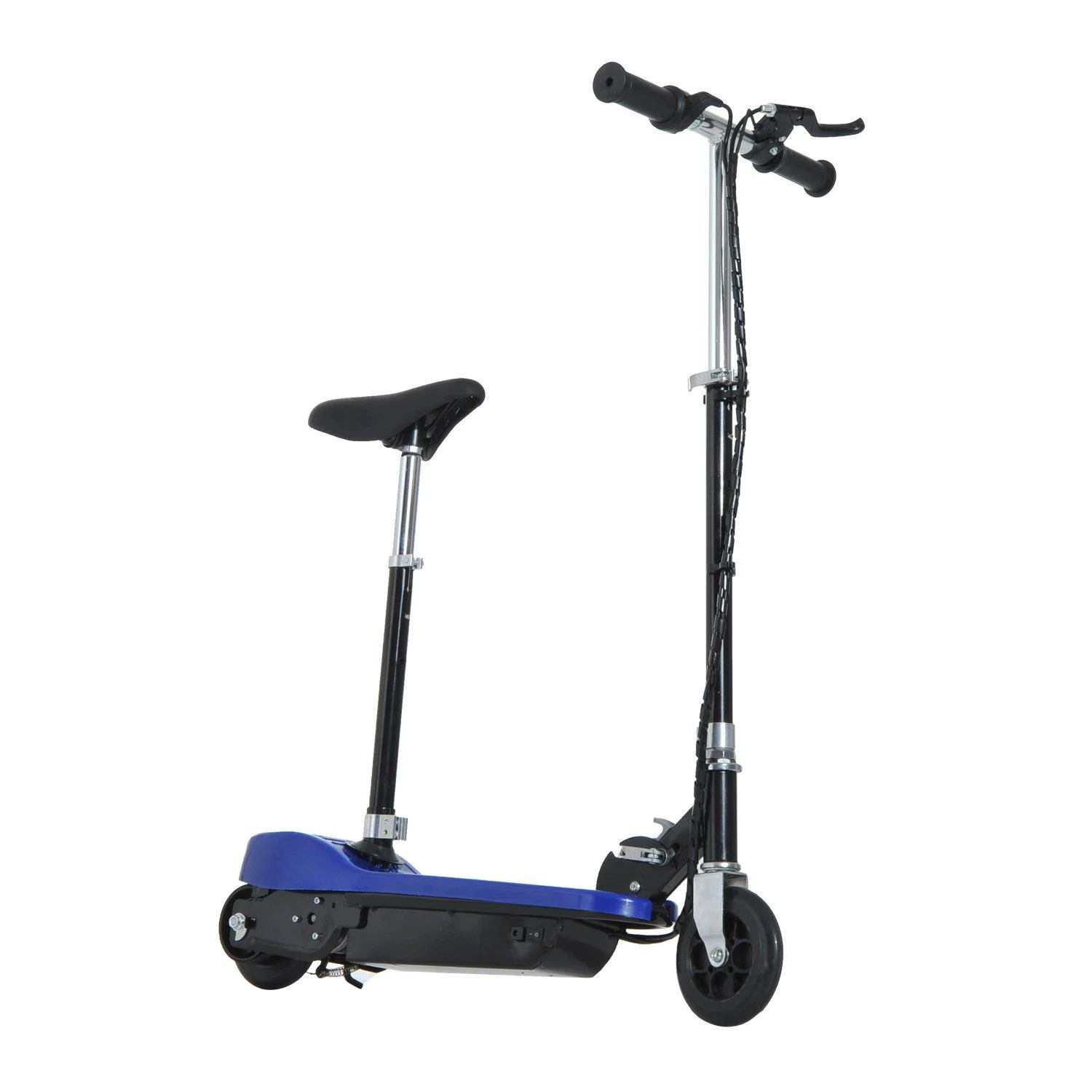 Monopattino Elettrico per Bambini 120W Pieghevole con Sella Blu
