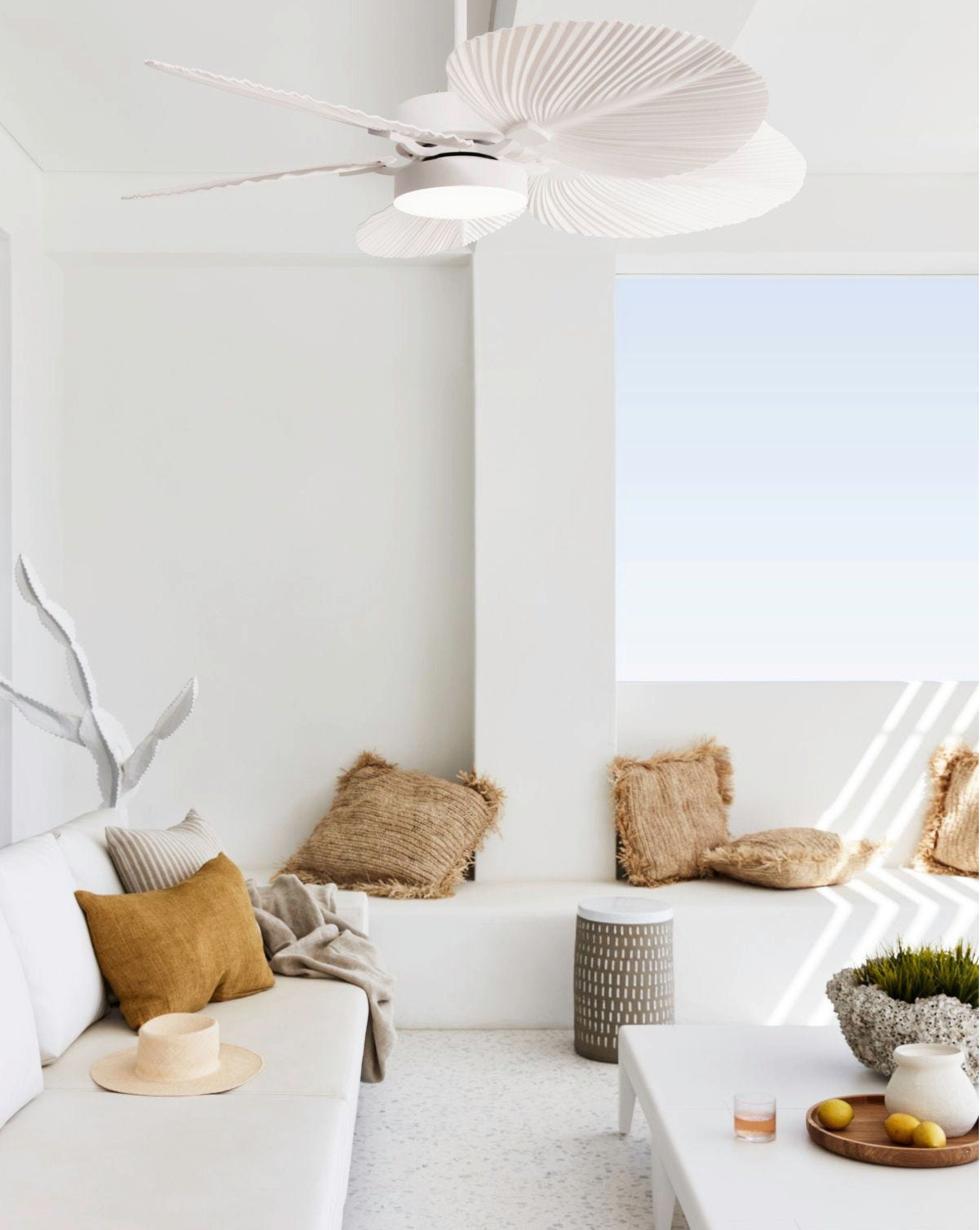 Deckenventilator DC Deckenventilator Bali Weiß mit LED & Fernbedienung