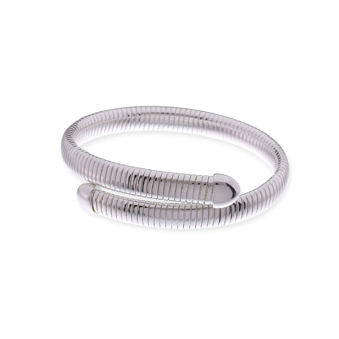 Bracciale Unoaerre Tubogas contrari�� flessibile argentato 1402