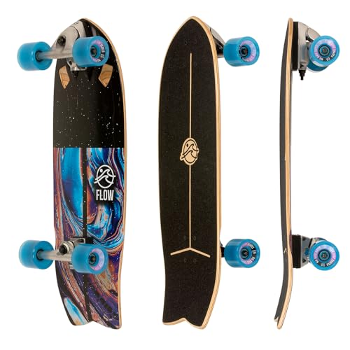 FLOW Surf Skates Nemo   Skateboard da surf con carving truck da 73,7 cm : Sport e tempo libero