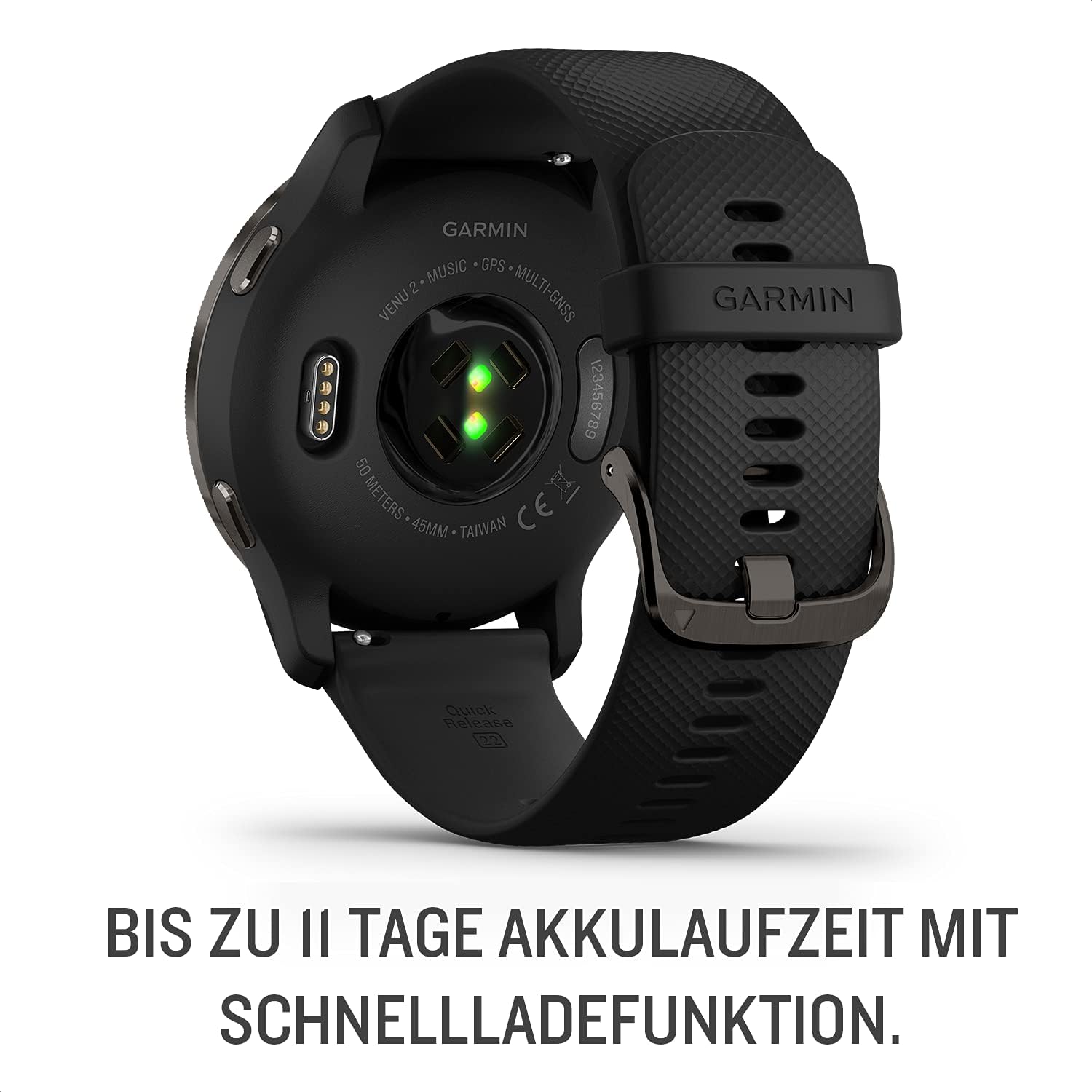 [renewed] Venu 2 – GPS-Fitness-Smartwatch mit ultrascharfem 1,3“ AMOLED-Touchdisplay, Fitness & Gesundheitsfunktionen, über 25 vorinstallierte Sportarten, Music & Pay [Generalüberholt]
