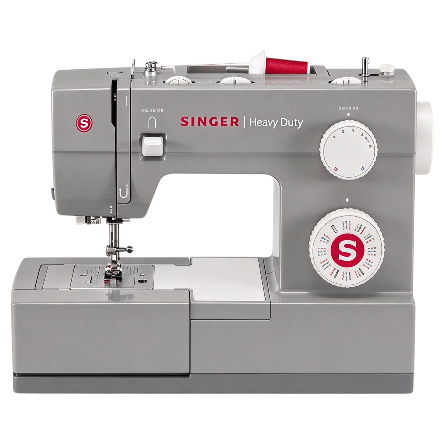 Nähmaschine Heavy Duty 4432 mechanisch mit 32 Stichen, leistungsstarkem Motor, automatischem Knopfloch und Nadeleinfädler