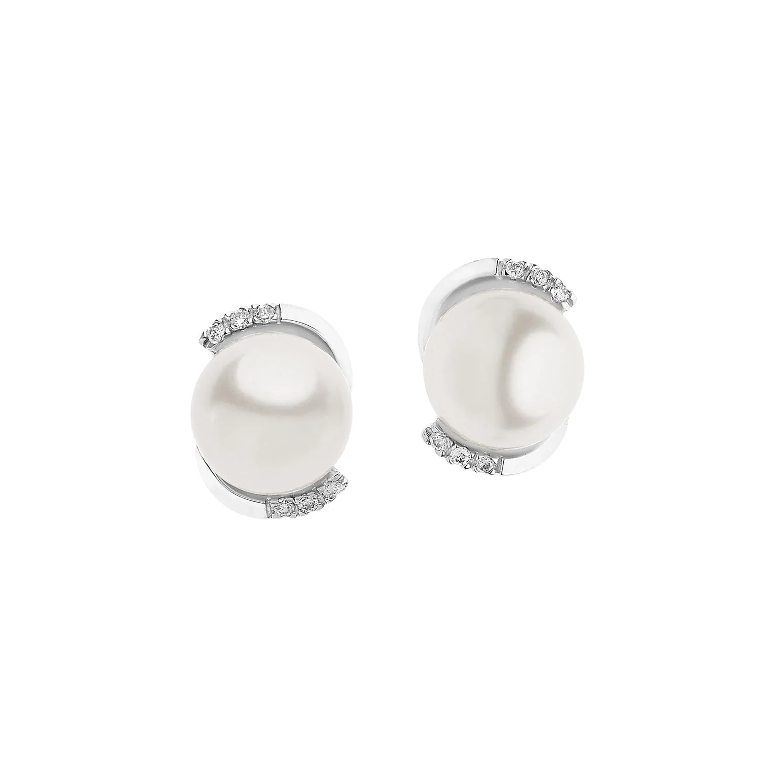 Orecchini Comete Gioielli abbraccio con perle e brillanti - ORP 679