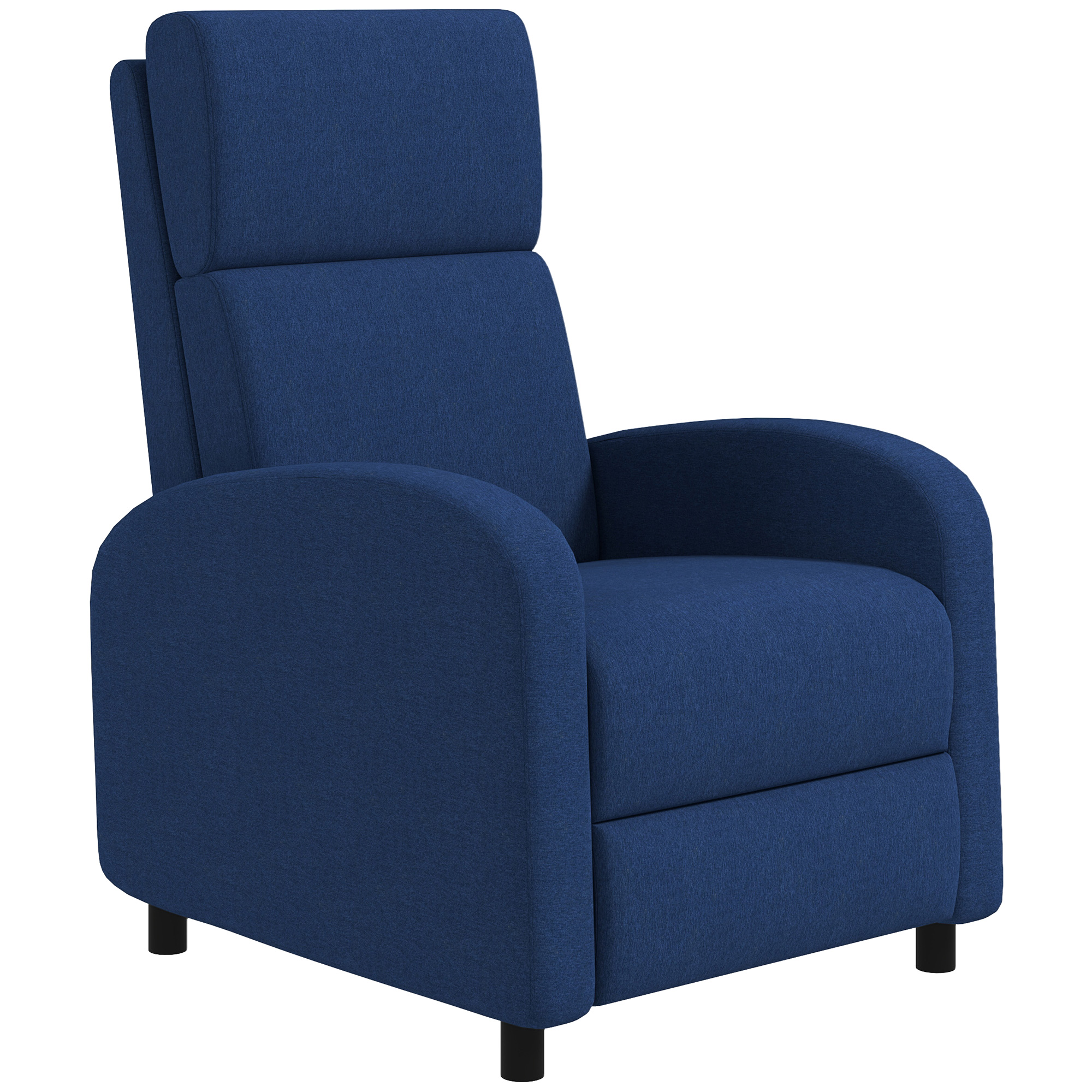 HOMCOM Liegesessel Relaxsessel Wohnzimmer Relaxsessel - Rückenlehne bis 160° einstellbar integrierte Fußstütze