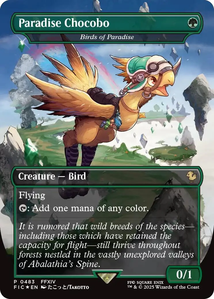 Paradise Chocobo - Birds of Paradise (Borderless) (483) (FINAL FANTASY)