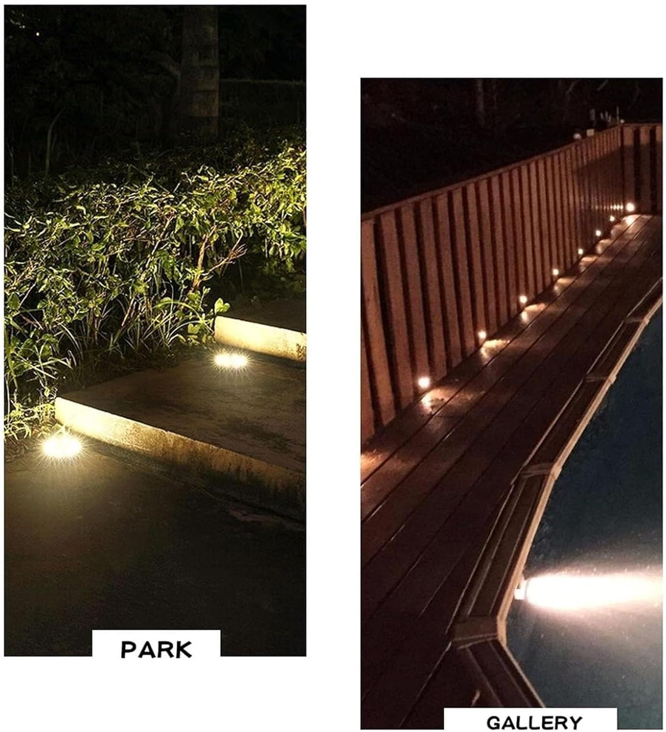 Wasserdichte runde LED-Stehlampe Edelstahl Landschaftsstrahler für Außen Garten & Terrasse Beleuchtung (Rot) & Stilvolle Bodenleuchten