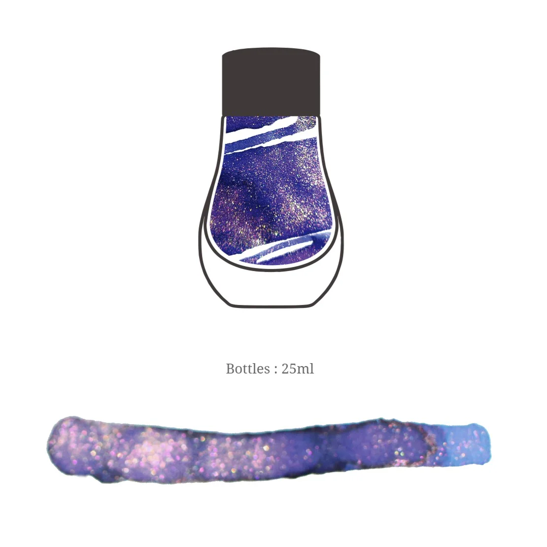 Dominant Industry Periwinkle Twinkle - Pearl Series Ink Bottle