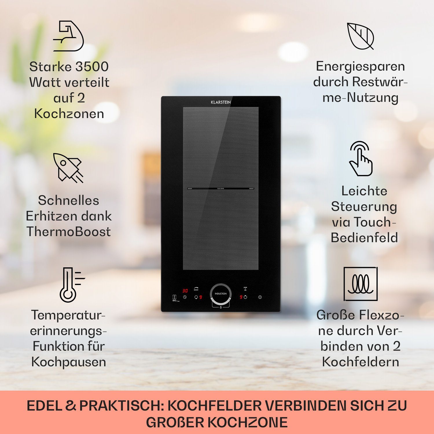 Induktions-Kochfeld Delicatessa Slim