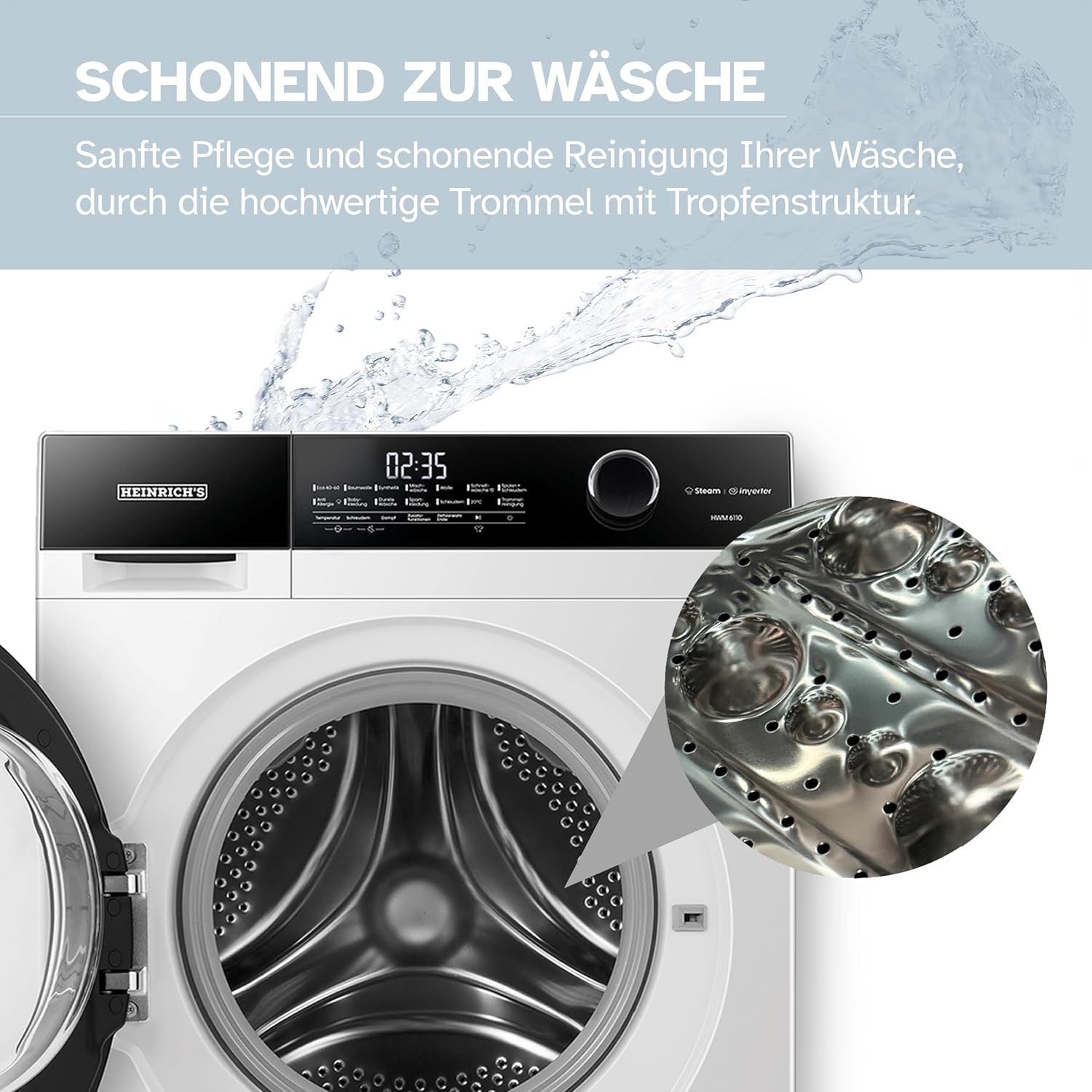 Waschmaschine ‎HWM 6110W Inverter