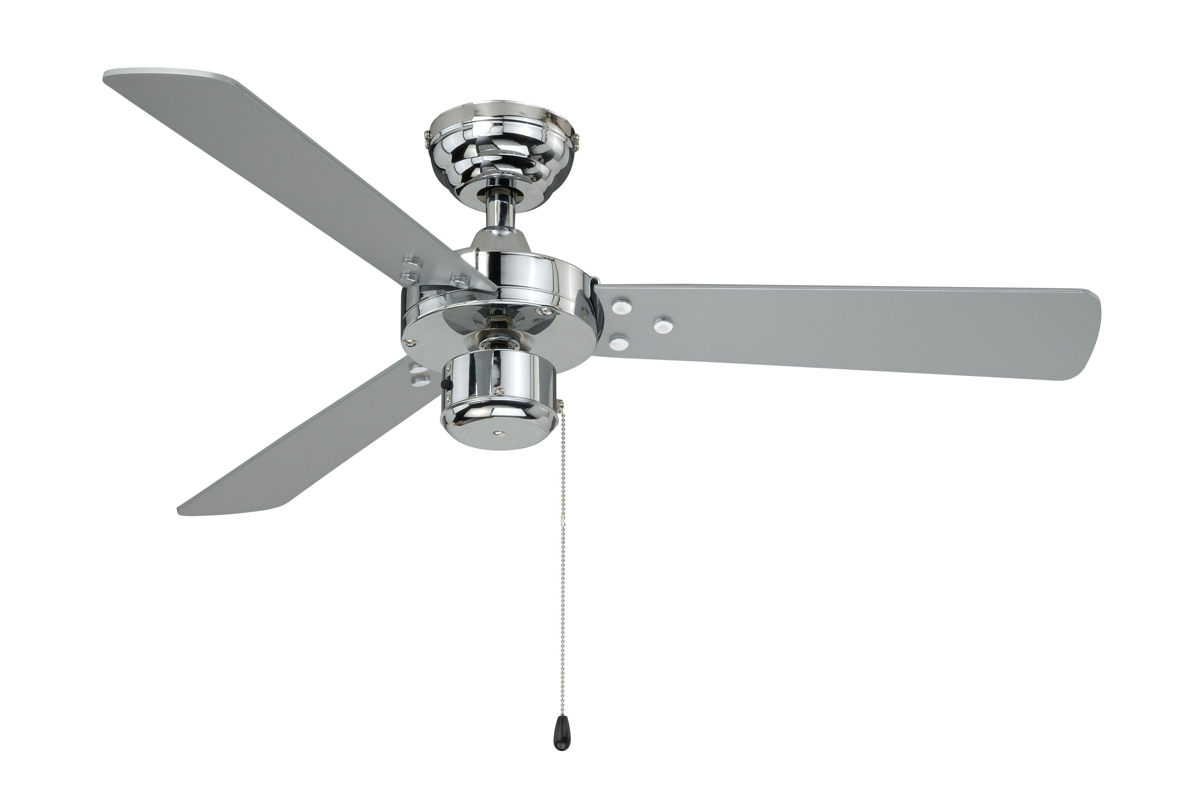 Deckenventilator Deckenventilator Cyrus Chrom mit Zugkette