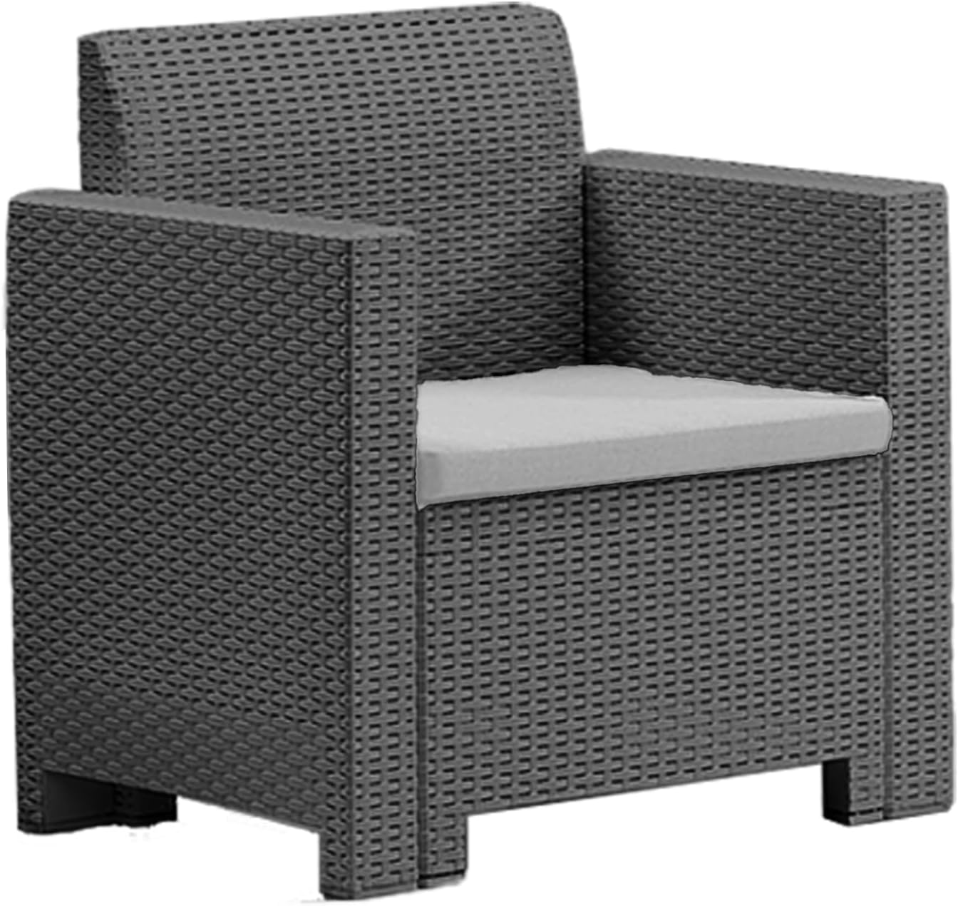 BICA 9067.4 Set Nebraska 2 Salottini, Antracite, 281 X 155 X 79 Cm