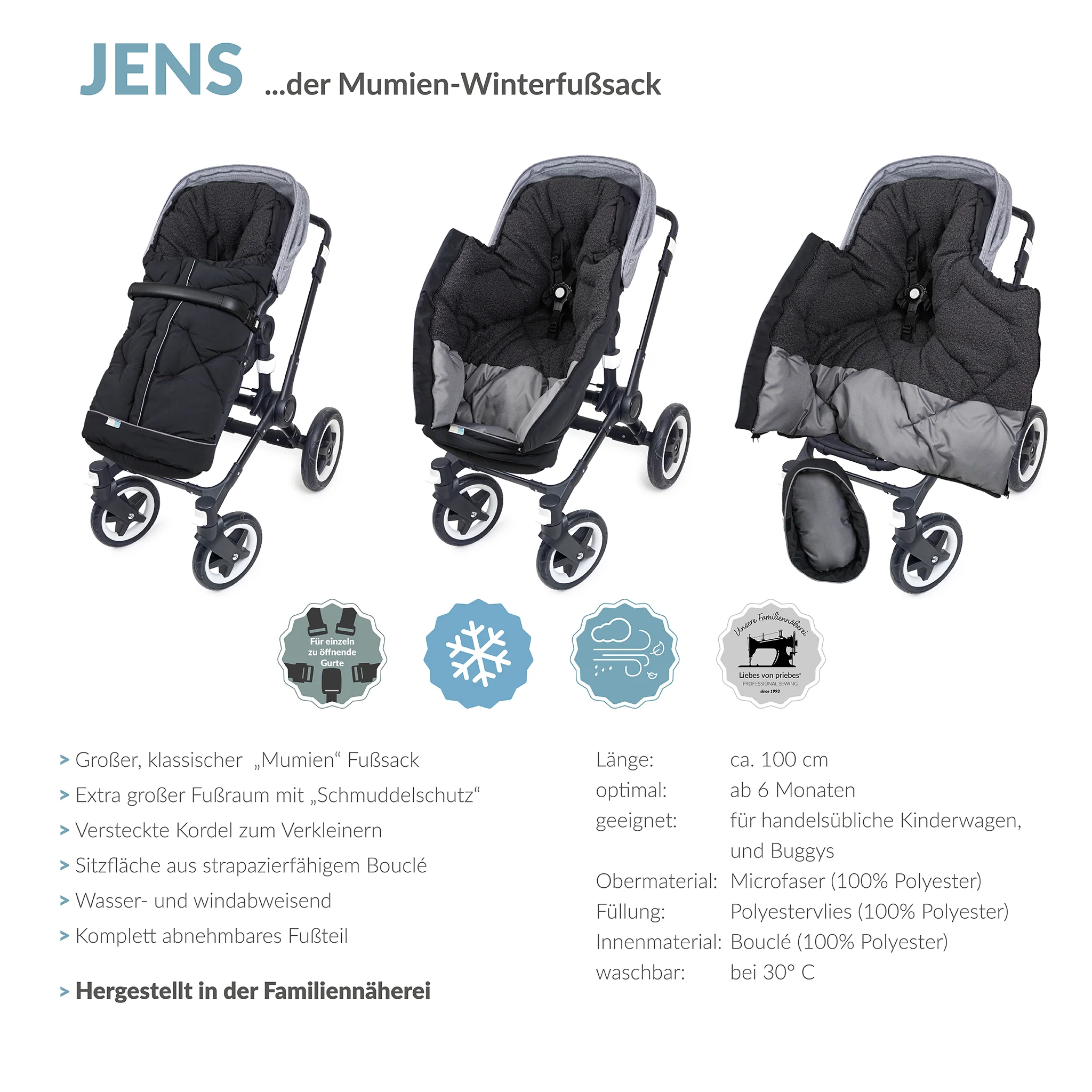 JENS der klassische Mumienfu?sack
