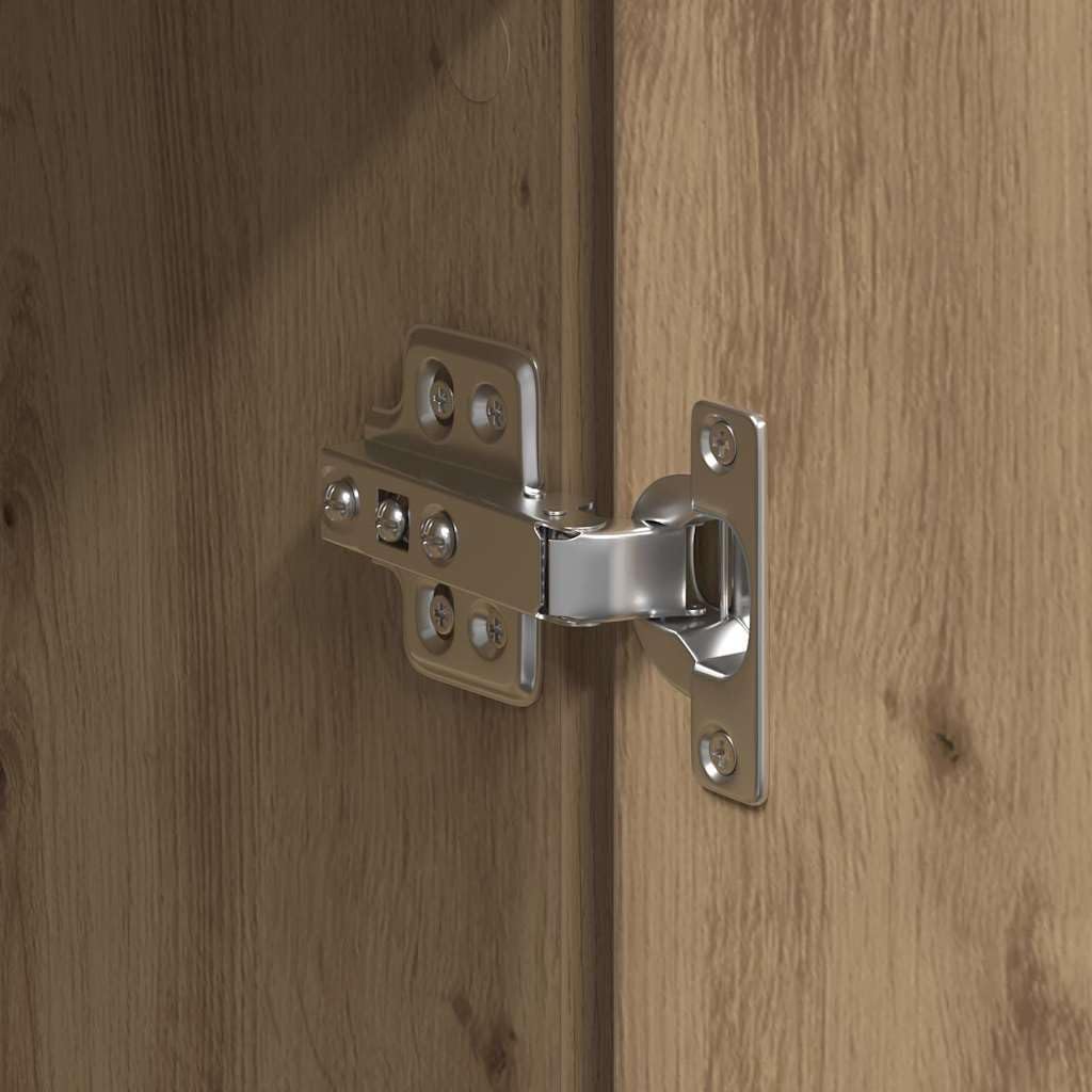 vidaXL Alto Mobile Rovere Artigianale 60 x 35 x 180 cm, Elegante Armadio Alto, Moderno Mobile Rettangolare, Resistente Legno, unità per organizzare con Stile