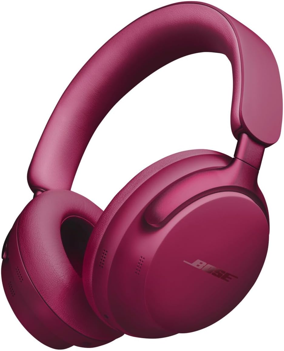 Bose QuietComfort Ultra Słuchawki bezprzewodowe z redukcją szumów i dźwiękiem przestrzennym, słuchawki nauszne z mikrofonem, do 24 godzin pracy na akumulatorze, Czarny