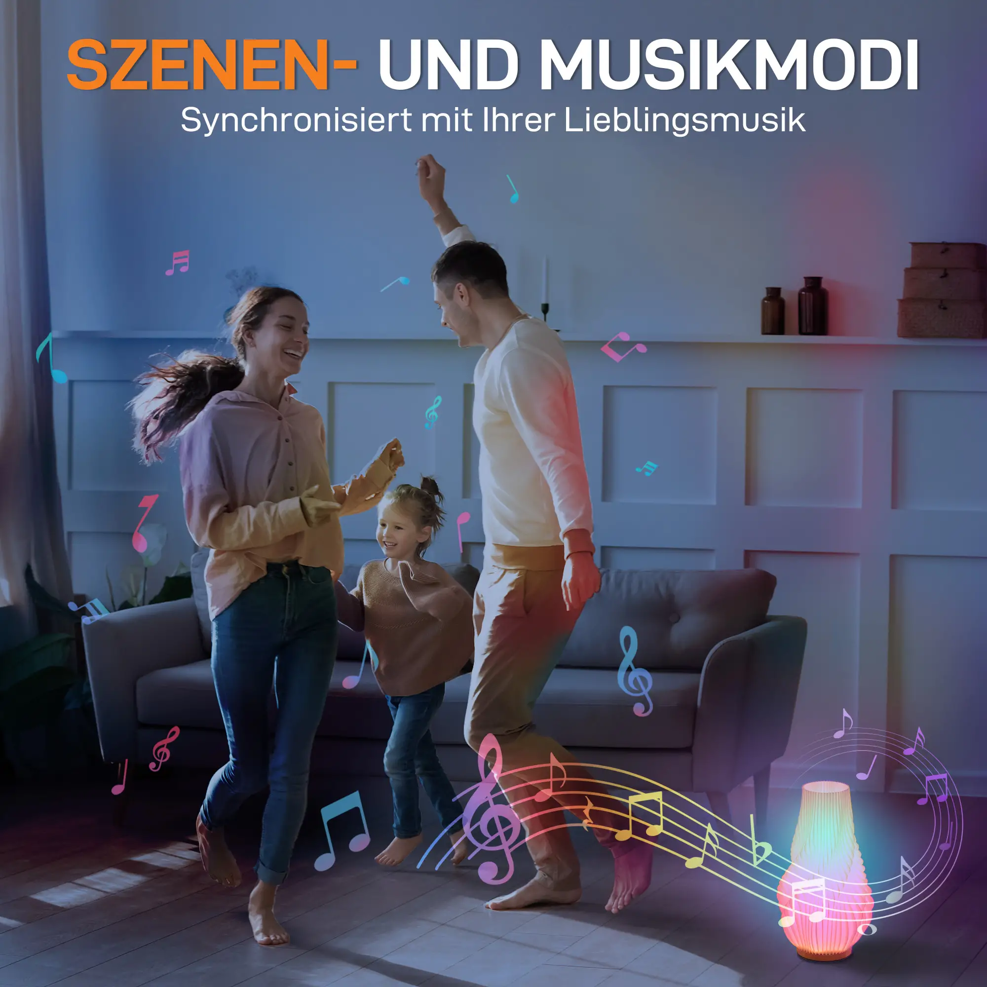 HOMCOM Smart Tischlampe mit App-Steuerung