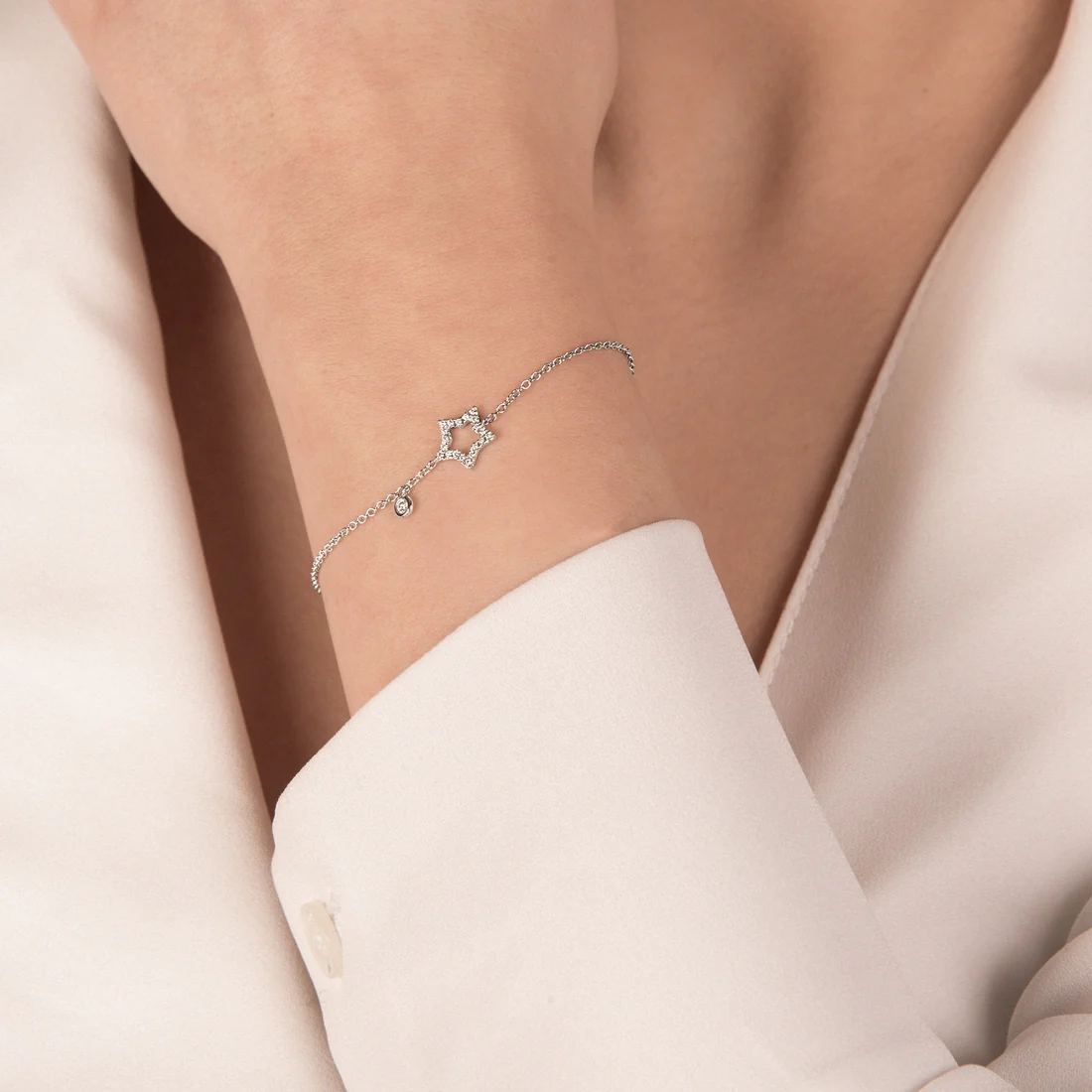 Bracciale Mirco Visconti Gioielli stella in brillanti ct 0,08 Z707