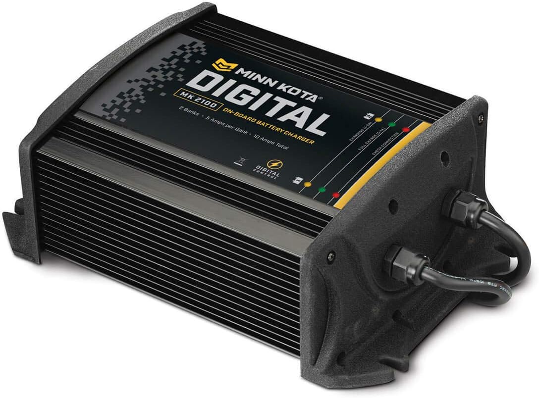 Minn Kota 1822105 MK 210D On Board Battery Charger, Alternator Charger