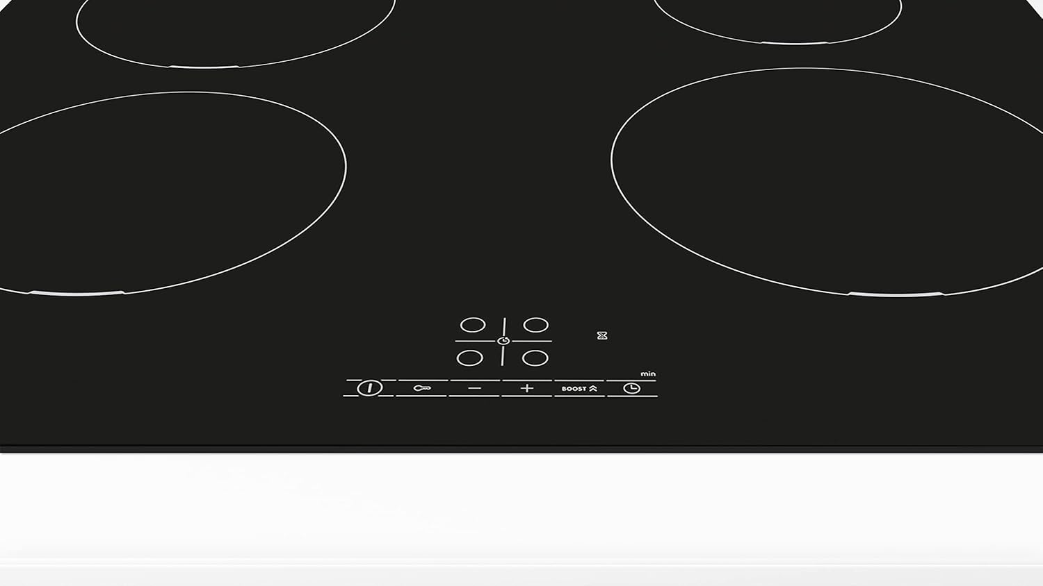 Bosch PUE611BB5J Serie 4, Piano cottura a induzione, PowerBoost accelera il processo di cottura, TouchSelect, senza profili, Nero, 60 cm