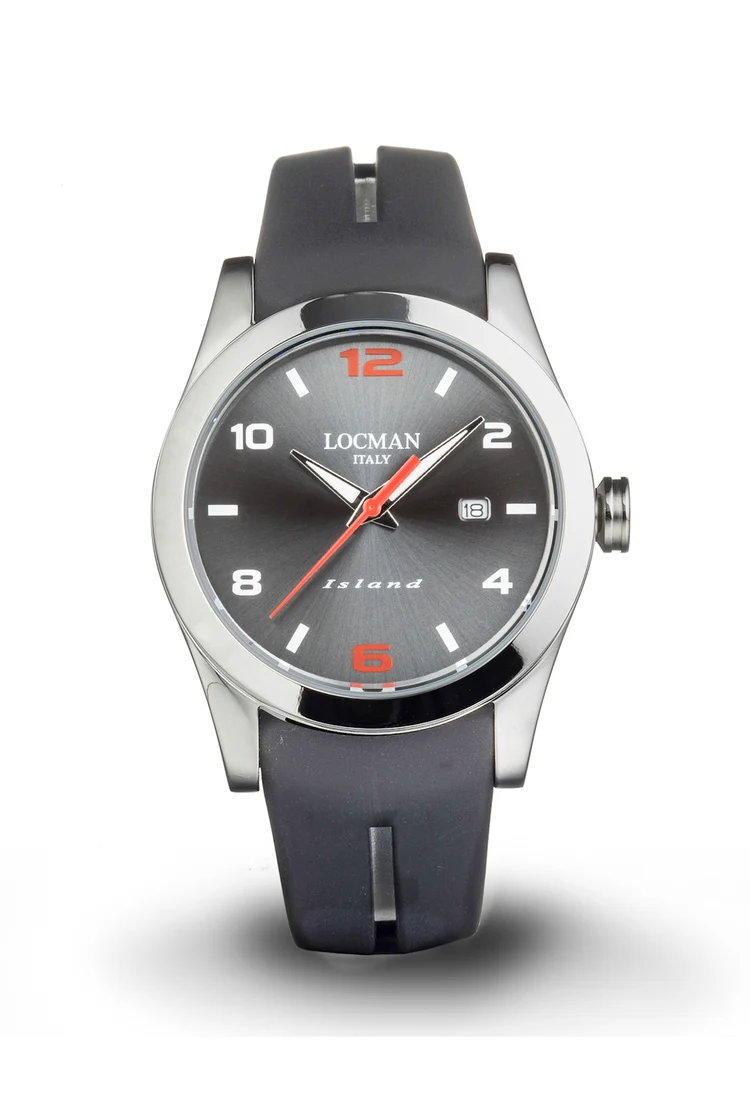 Orologio Locman Island grigio cinturino silicone 0613A07S-00GYRDSA