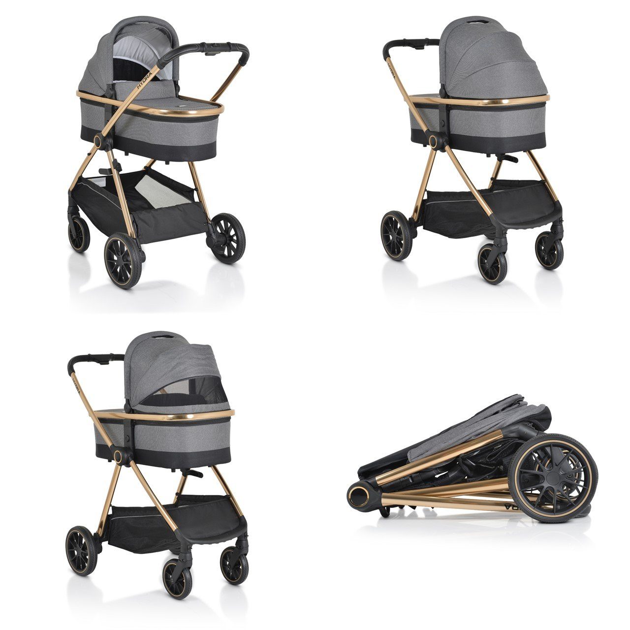 Kombi-Kinderwagen Kinderwagen 2 in 1 Hydra