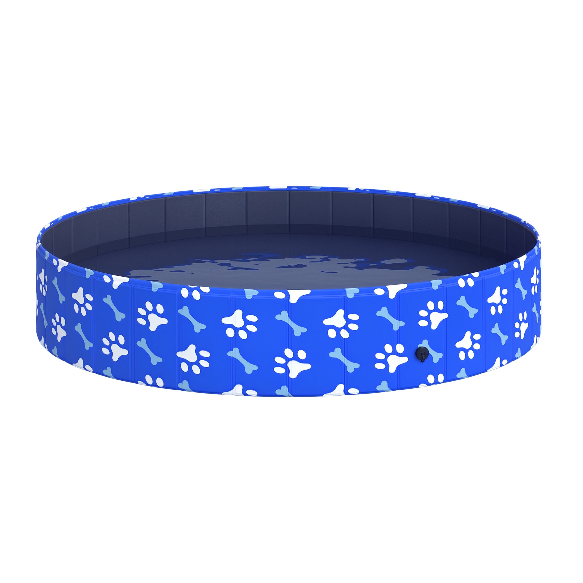 PawHut Hundepool Faltbar Planschbecken für Hunde bis 65 kg Ø160 x 30 cm Rutschfest Hundebadewanne Swimmingpool Schwimmbecken für Hunde und Katzen