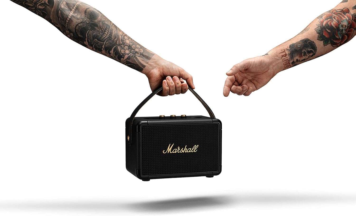 Marshall Kilburn II Bluetooth Draagbare Waterbestendige Luidspreker, Draadloos - Zwart en Messing