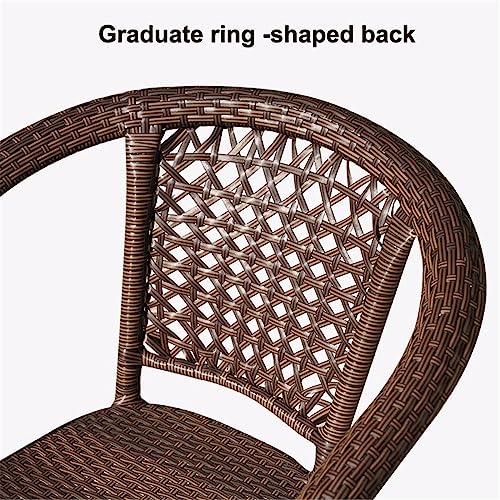 JHKZUDG Sedie Da Pranzo Per Patio Set Di 2,Bistro Rattan Chair,Sedie Per Vimini Impilabili in PE All'aperto,Sedie A Braccio Esterno A Secco Rapido : Amazon.it: Giardino e giardinaggio