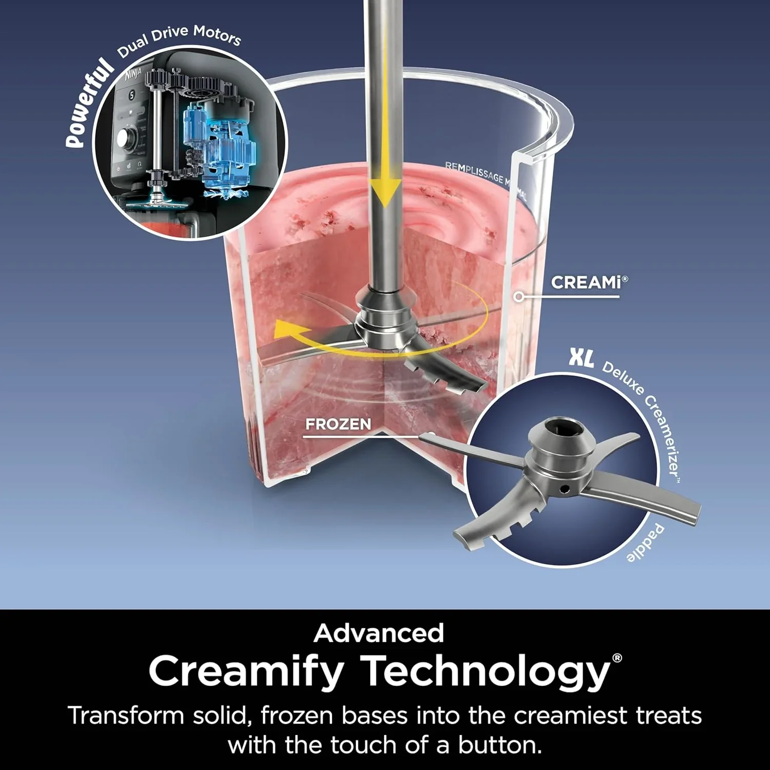2025 Ninja CREAMi Deluxe 11 en 1 Máquina para helados y delicias congeladas