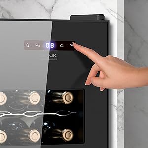 Cecotec Cantinetta Vino Bolero GrandSommelier 1250 CoolCrystal. 12 Bottiglie