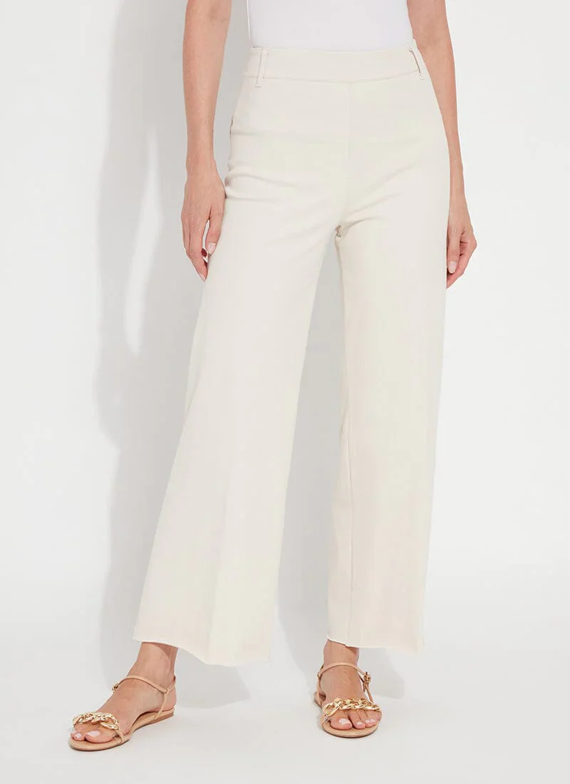 Erin High Waist Wide Leg Jeans in Oat by Lysse