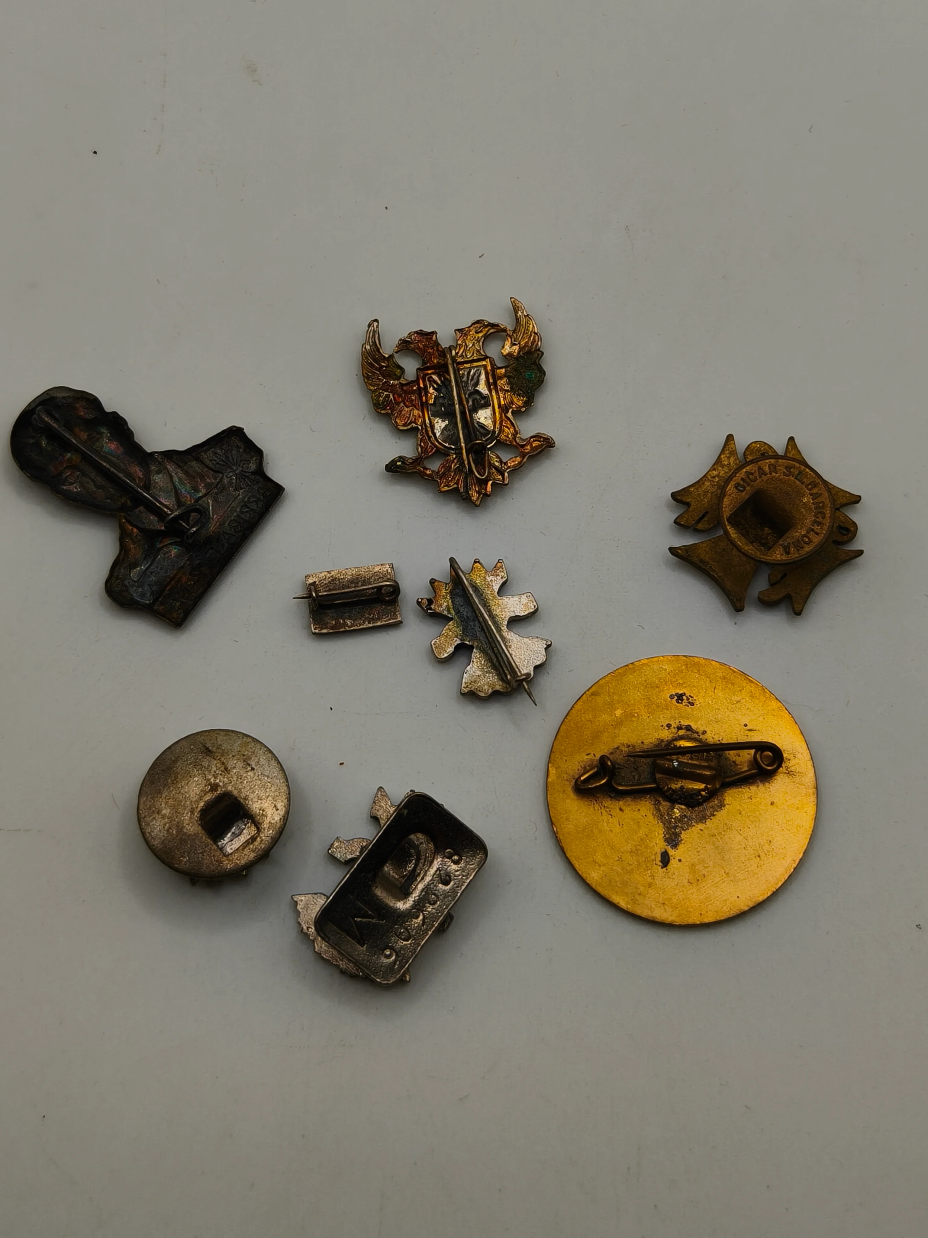 Colecci��n de insignias de Falange. ��poca guerra civil