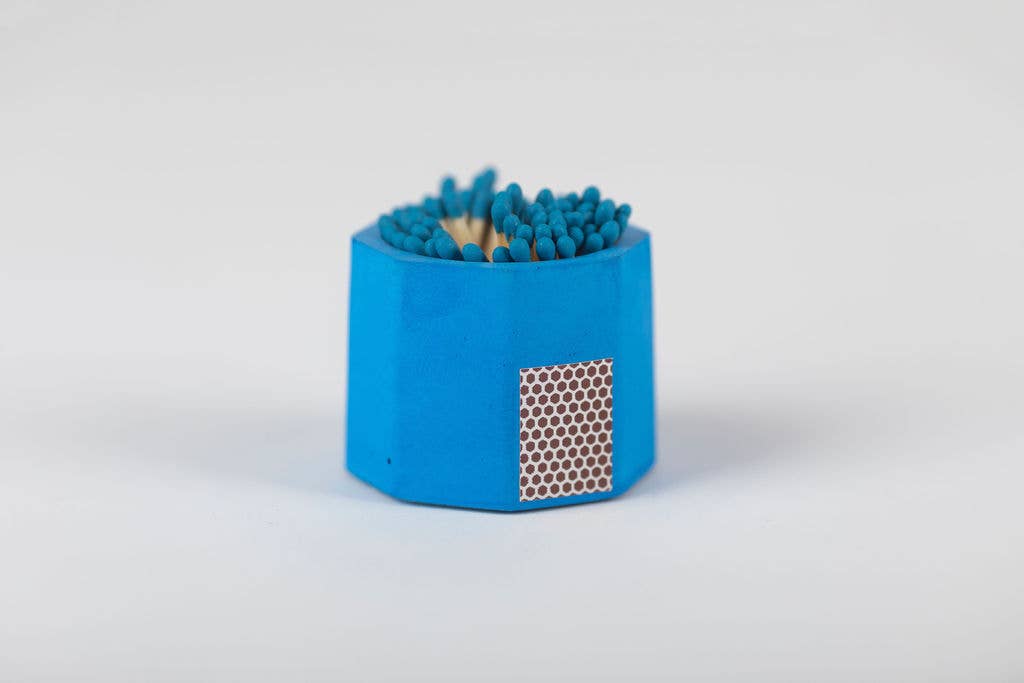Concrete Match Holder �C Modern Brights with 2-Inch Safety Matches: Brick