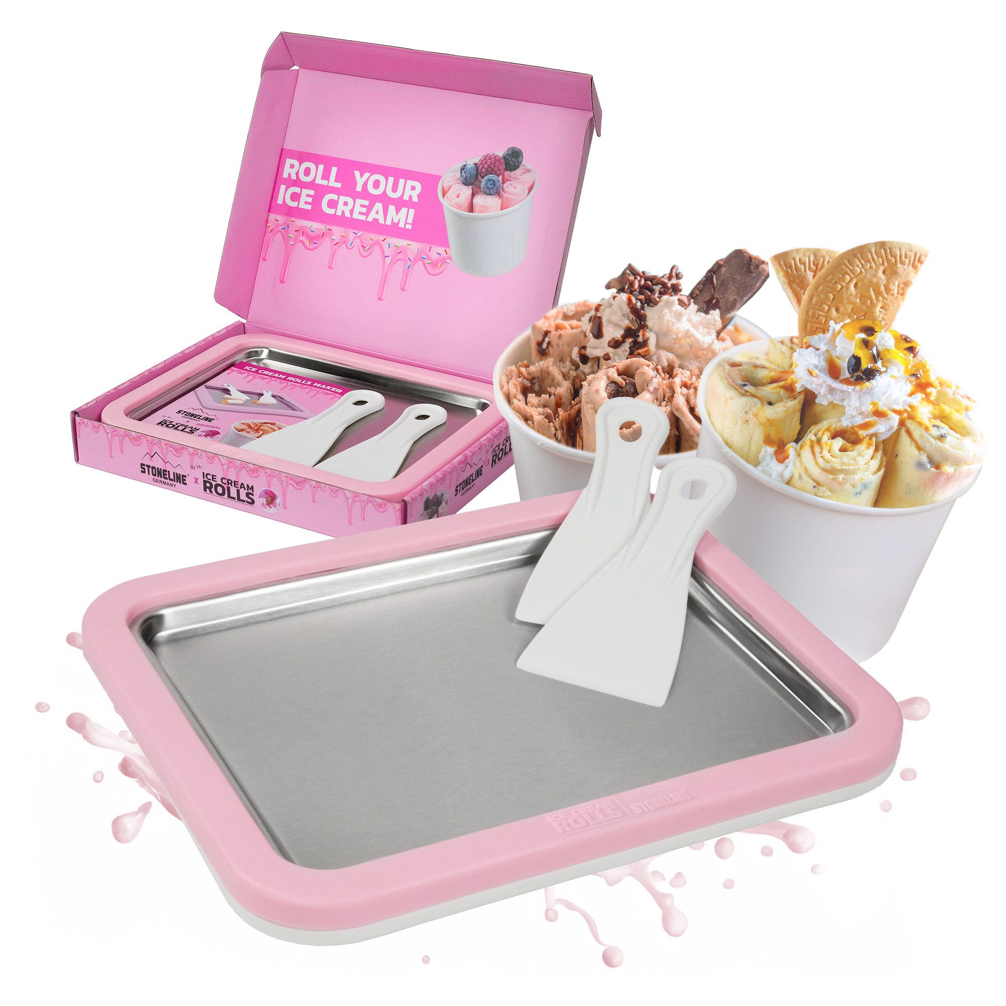 Eismaschine by Mr. Ice Cream Rolls Maker Eisplatte für Hausgemachte Eiscreme