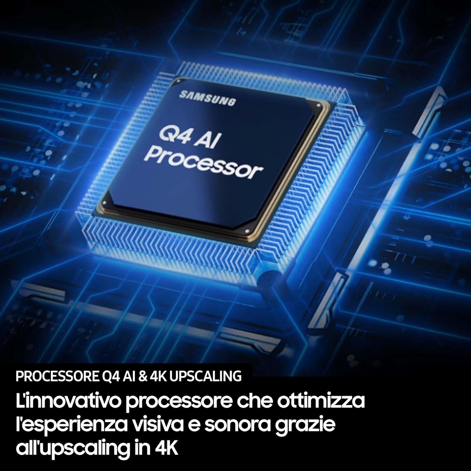Samsung QLED 4K Vision AI Smart TV 50'' QE50Q7F4AUXZT, Q4 Processor, 100% Volume Colore con Quantum Dot, Motion Xcelerator, OTS Lite & Adaptive Sound, SlimLook Design, 2025