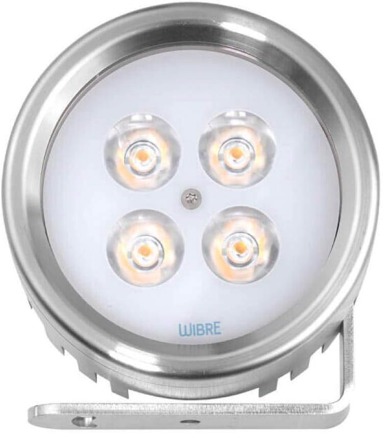 LED Aufbau-Scheinwerfer/Unterwasserleuchte, 30° Medium Spot, 4 POW-LED, 18W, IP68/IP69, Edelstahl, 4500K, 2010lm